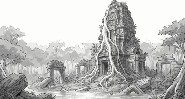 November: Temple in the jungle