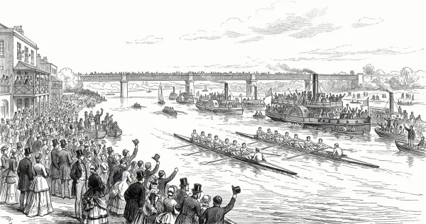March: The Boat Race at Mortlake